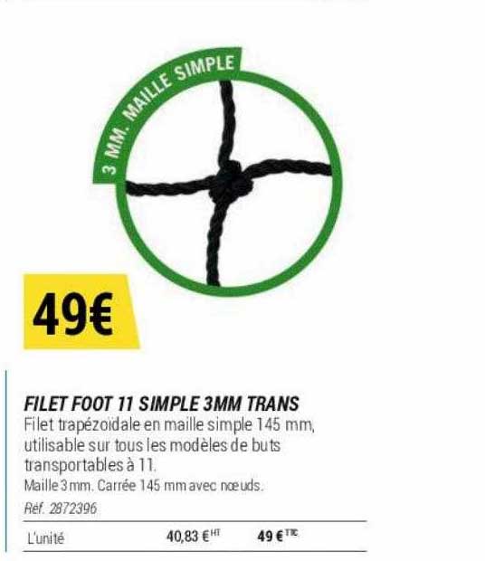 filet foot 11 simple 3mm trans
