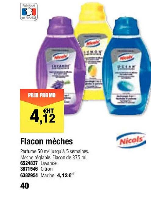 flacon mèches nicols