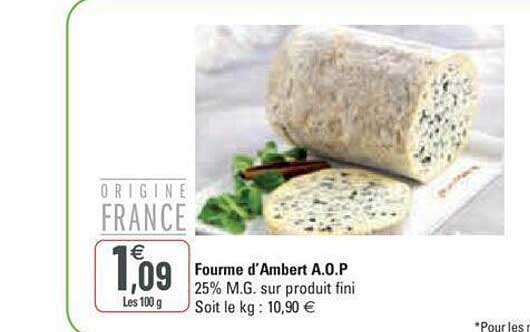 fourme d'ambert a.o.p.