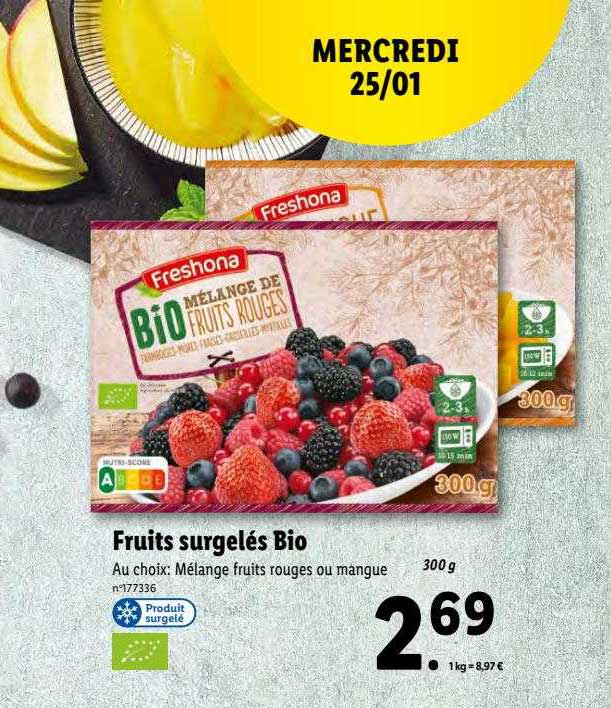 Freshona Fruits Surgelés Bio