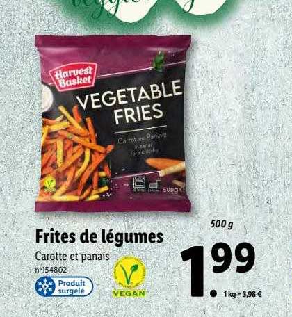 frites de légumes harvest basket