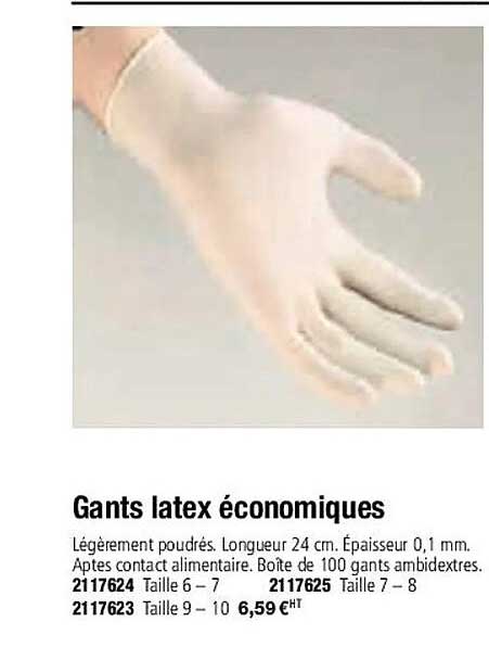 gants latex économiques