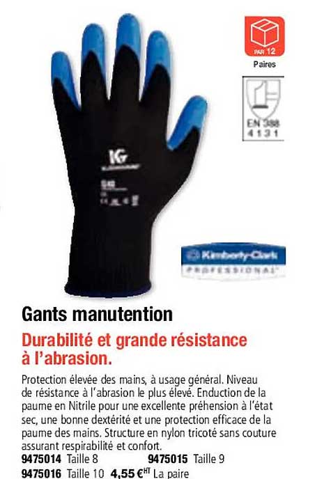Gants Manutention