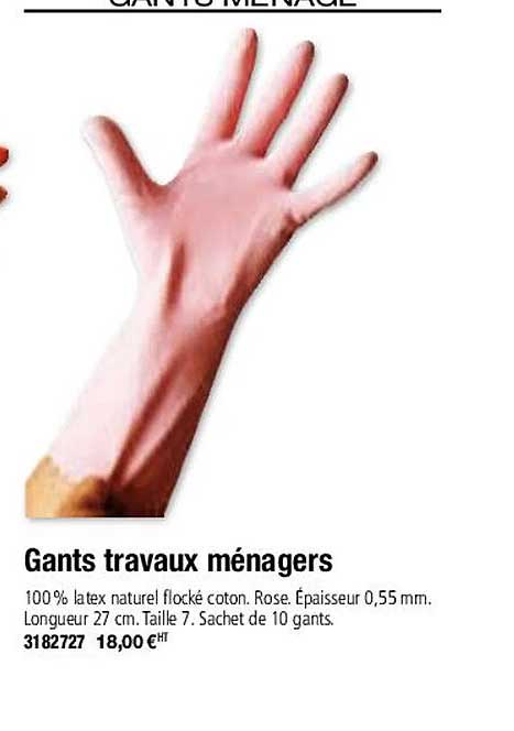 gants travaux ménagers