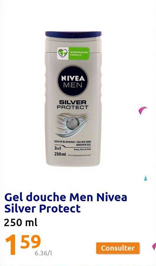 Gel Douche Men Nivea Silver Protect