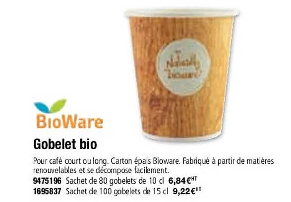 Gobelet Bio Bioware