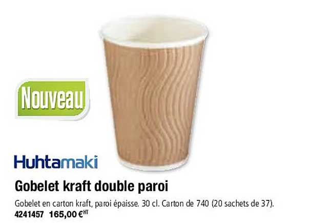 Gobelet Kraft Double Paroi Huhtamaki