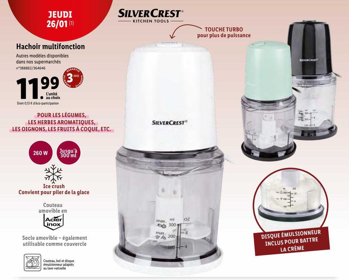 Hachoir Multifonction Silver Crest