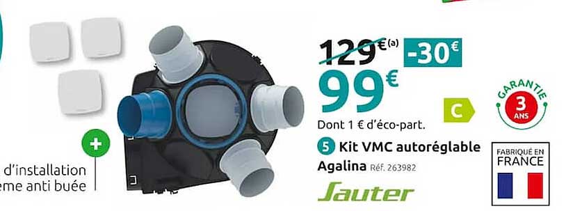 kit vmc autoréglable sauter