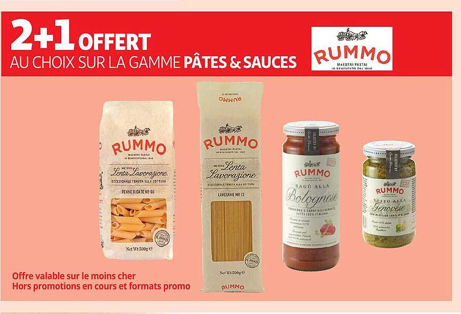 La Gamme Pâtes & Sauces Rummo