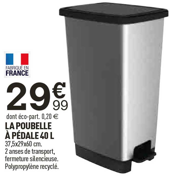 La Poubelle à Pédale 40 L