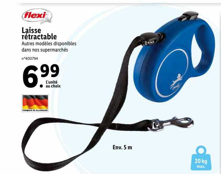 laisse rétractable flexi