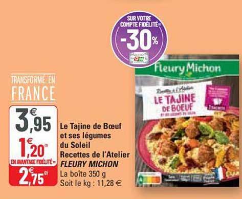 le tajine de bœuf et ses légumes du soleil recettes de l'atelier fleury michon