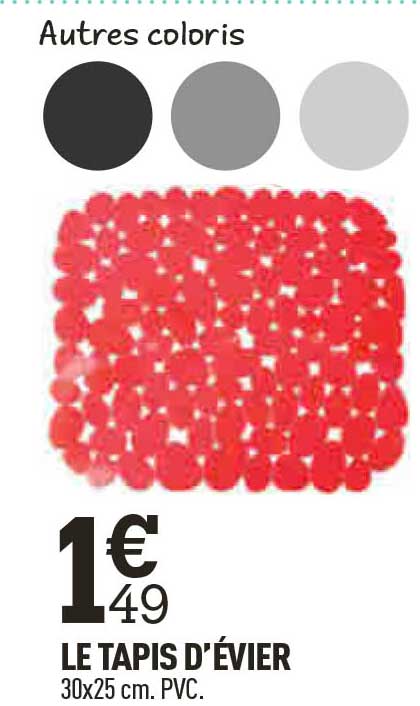 le tapis d'évier