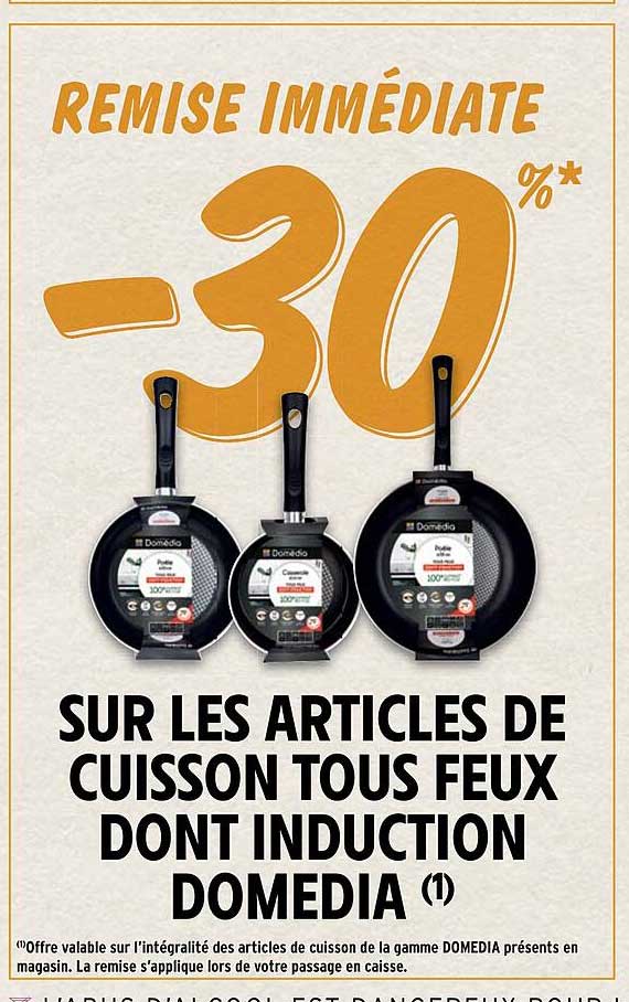 les articles de cuisson tous feux dont induction domédia