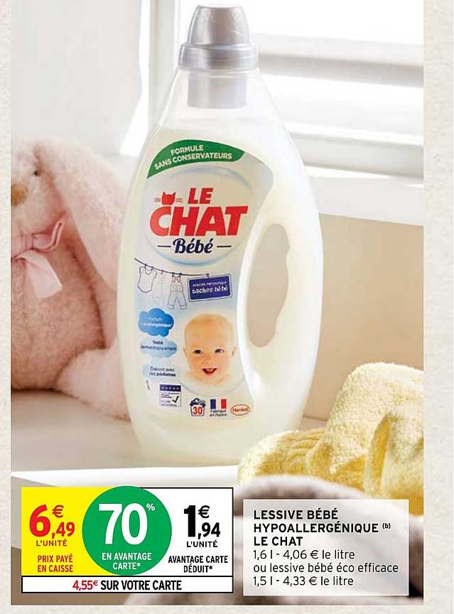 Lessive Bébé Hypoallergénique Le Chat