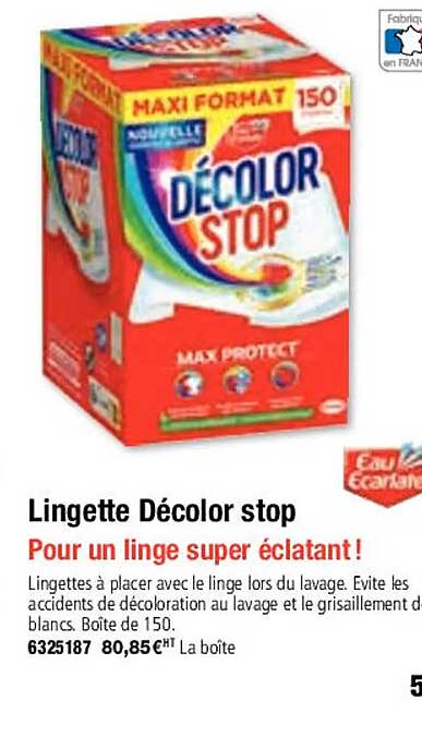 lingette décolor stop