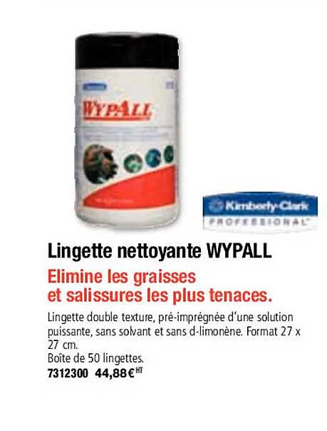 lingette nettoyante wypall