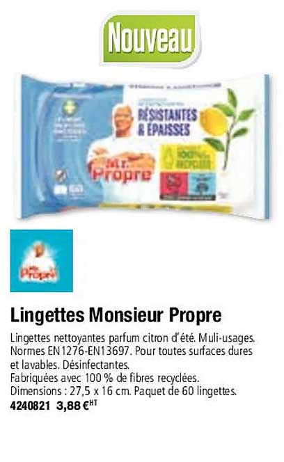 lingettes monsieur propre