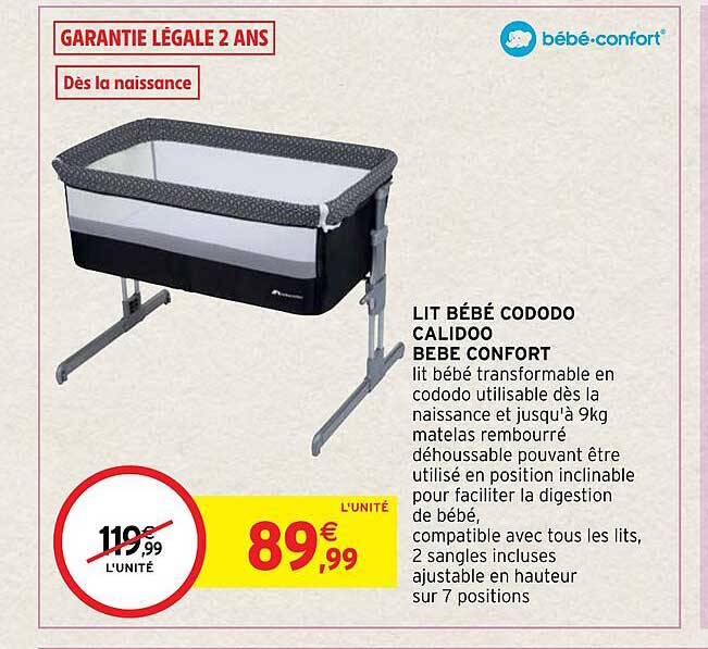 lit bébé cododo calidoo bébé confort
