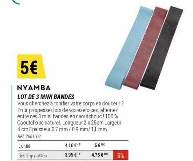 lot de 3 mini bandes nyamba