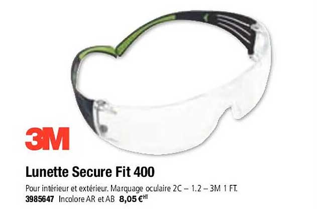 lunette secure fit 400 3m