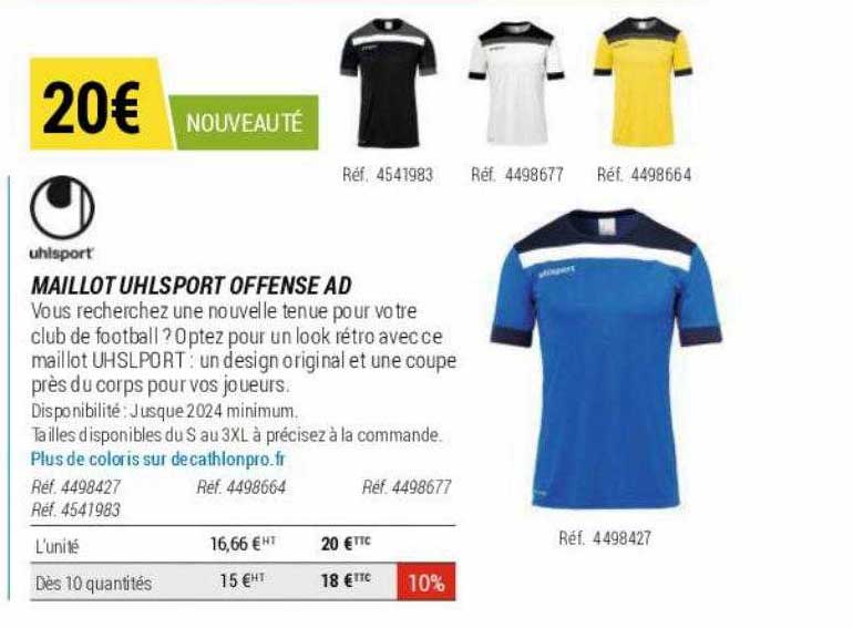 maillot uhlsport offense ad