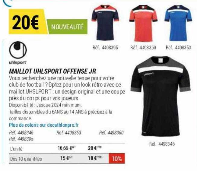 maillot uhlsport offense jr