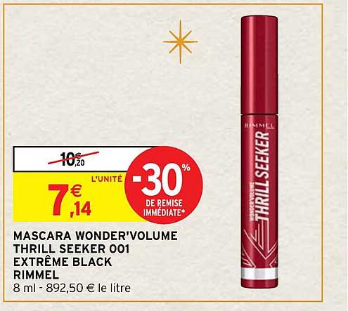 mascara wonder'volume thrill seeker 001 extrême black rimmel