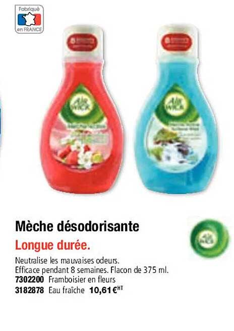 mèche désodorisante air wick
