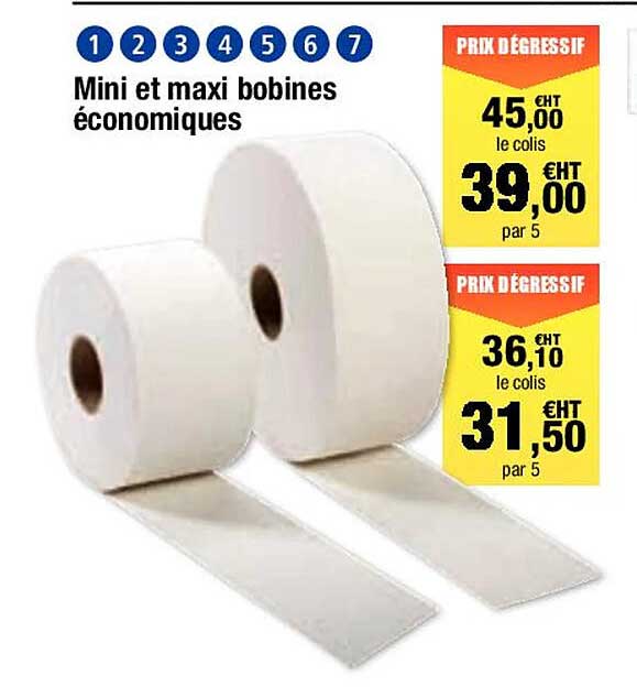 mini et maxi bobines économiques