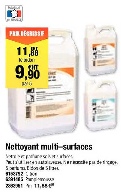 nettoyant multi-surfaces