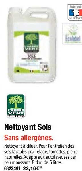 nettoyant sols l'arbre vert