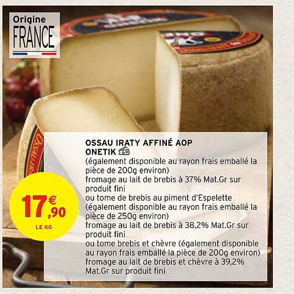 Ossau Iraty Affiné Aop Onetik