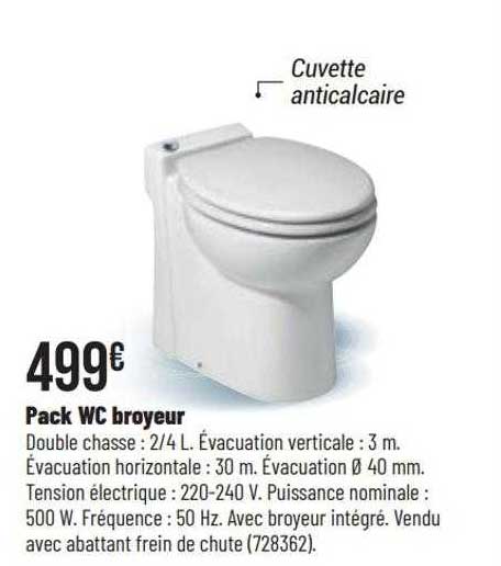 Pack Wc Broyeur