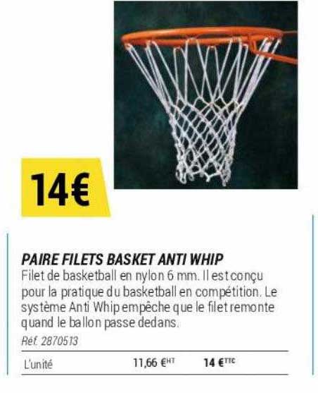 paire filets basket anti whip