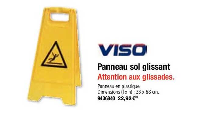 panneau sol glissant viso