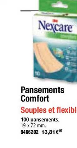 pansements comfort nexcare