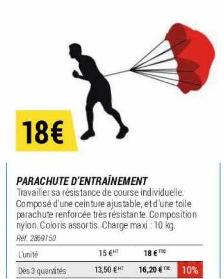 parachute d'entraînement