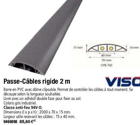passe-câbles rigide 2 m viso
