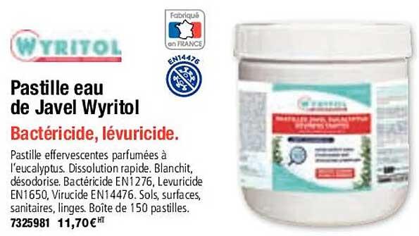 Pastille Eau De Javel Wyritol