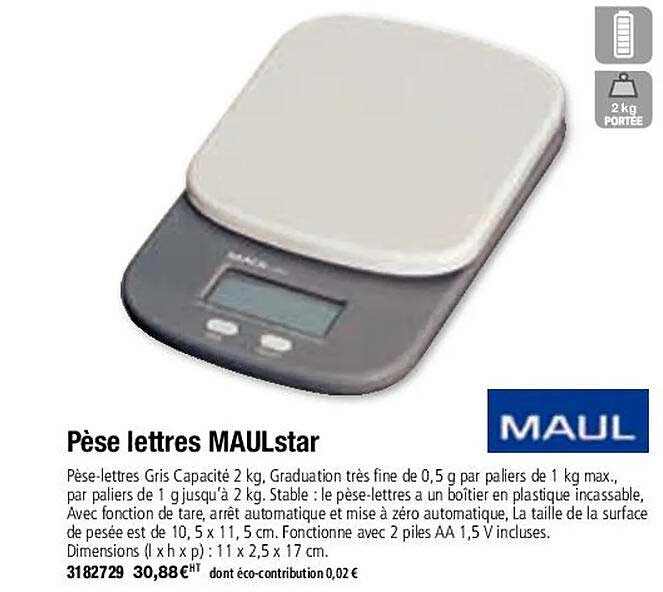 pèse lettres maulstar