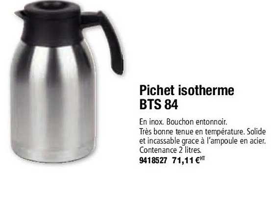 pichet isotherme bts 84