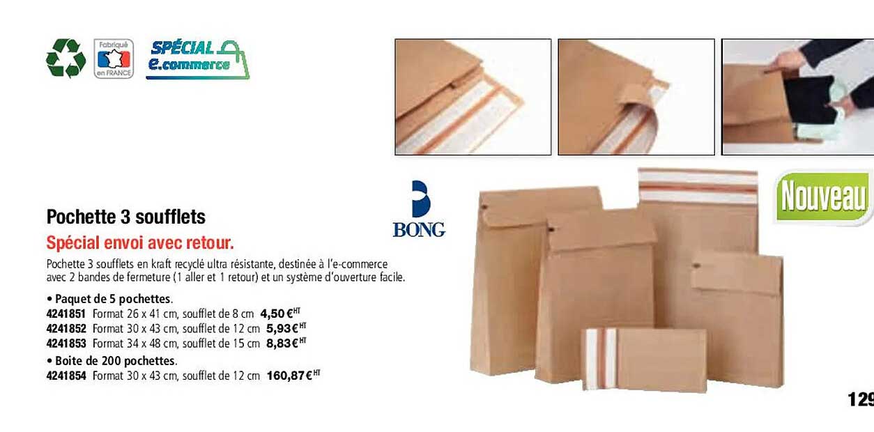 pochette 3 soufflets
