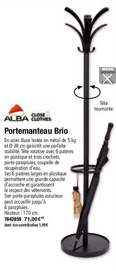 portemanteau brio alba