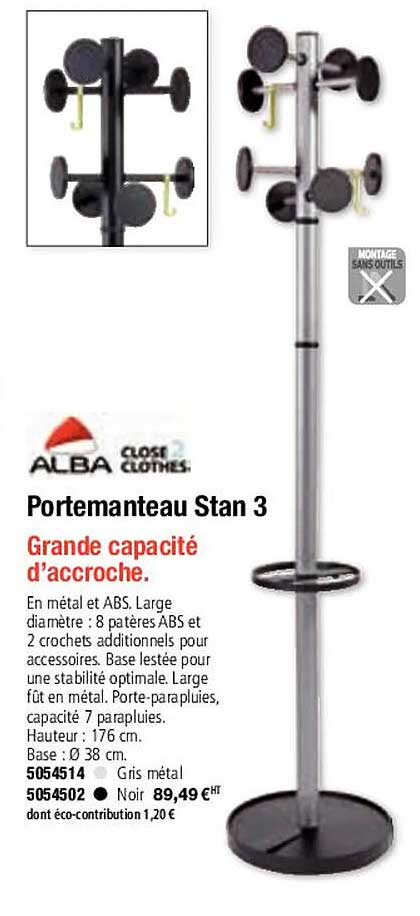 portemanteau stan 3 alba