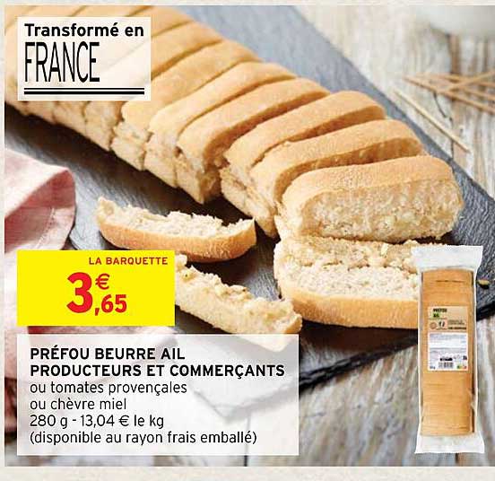 préfou beurre ail producteurs et commerçants