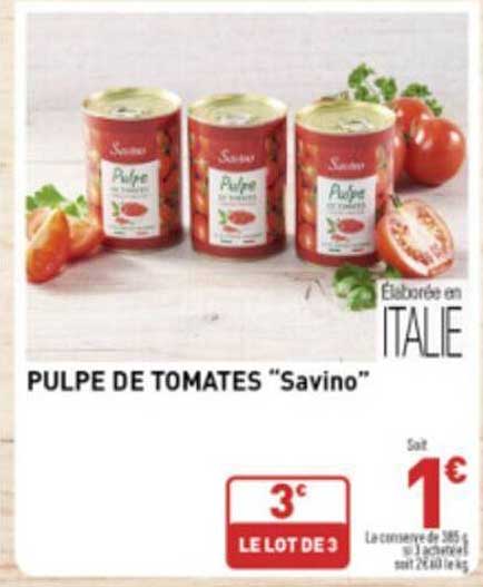Pulpe De Tomates "savino"
