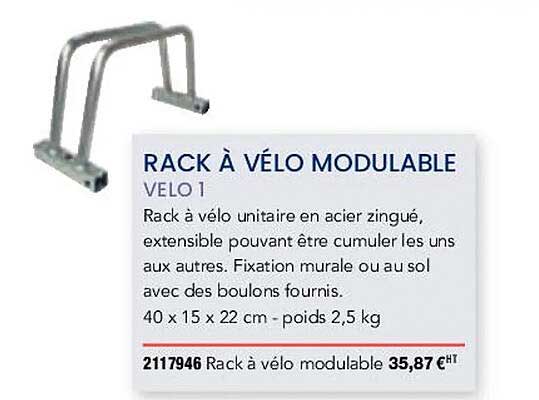 rack à vélo modulable