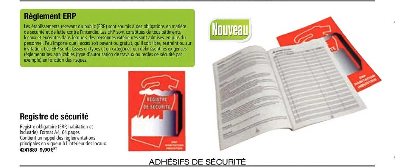 registre de sécurité